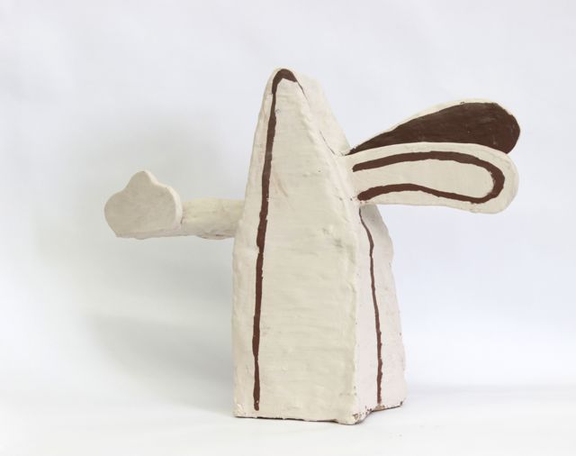 1_Natalia_Lazurca_-_Double_G, _2018, _burned_colored_clay, _50x38x15_cm