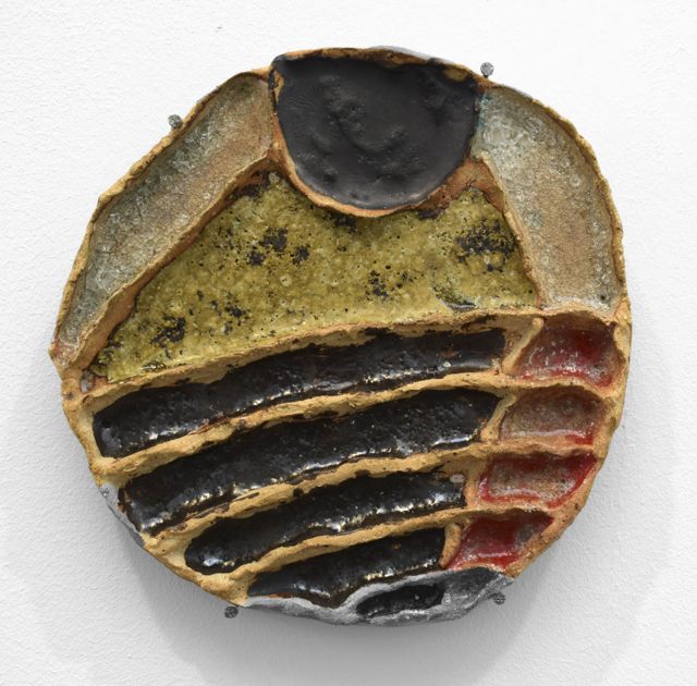 10_Natalia_Lazurca_-_Untitled, _2018, _chamotte, _clay, _colored_glass, _19x19_cm