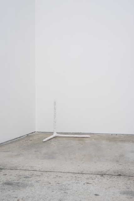 range of my sentiments, 2019, plaster, jute, steel, 68 × 68 × 68 cm